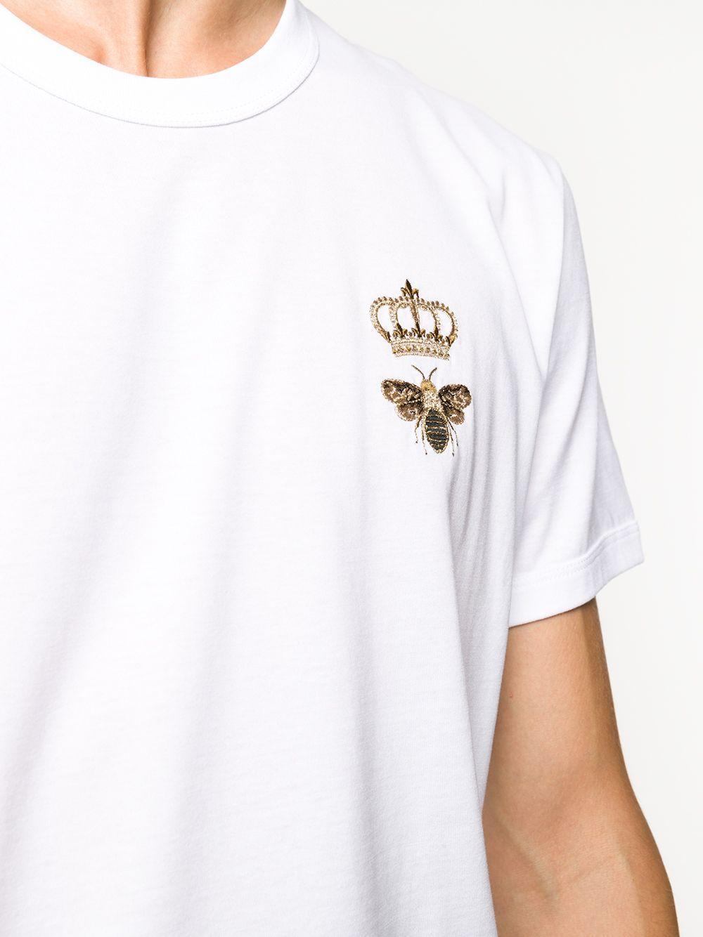 embroidered cotton T-shirt Product Image