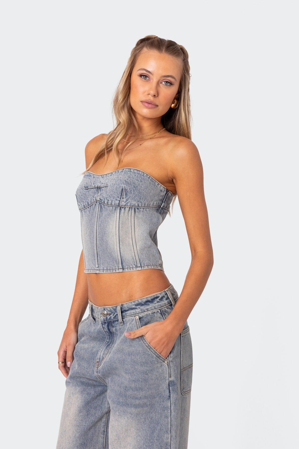 Myla Washed Wide Leg Jeans Product Image