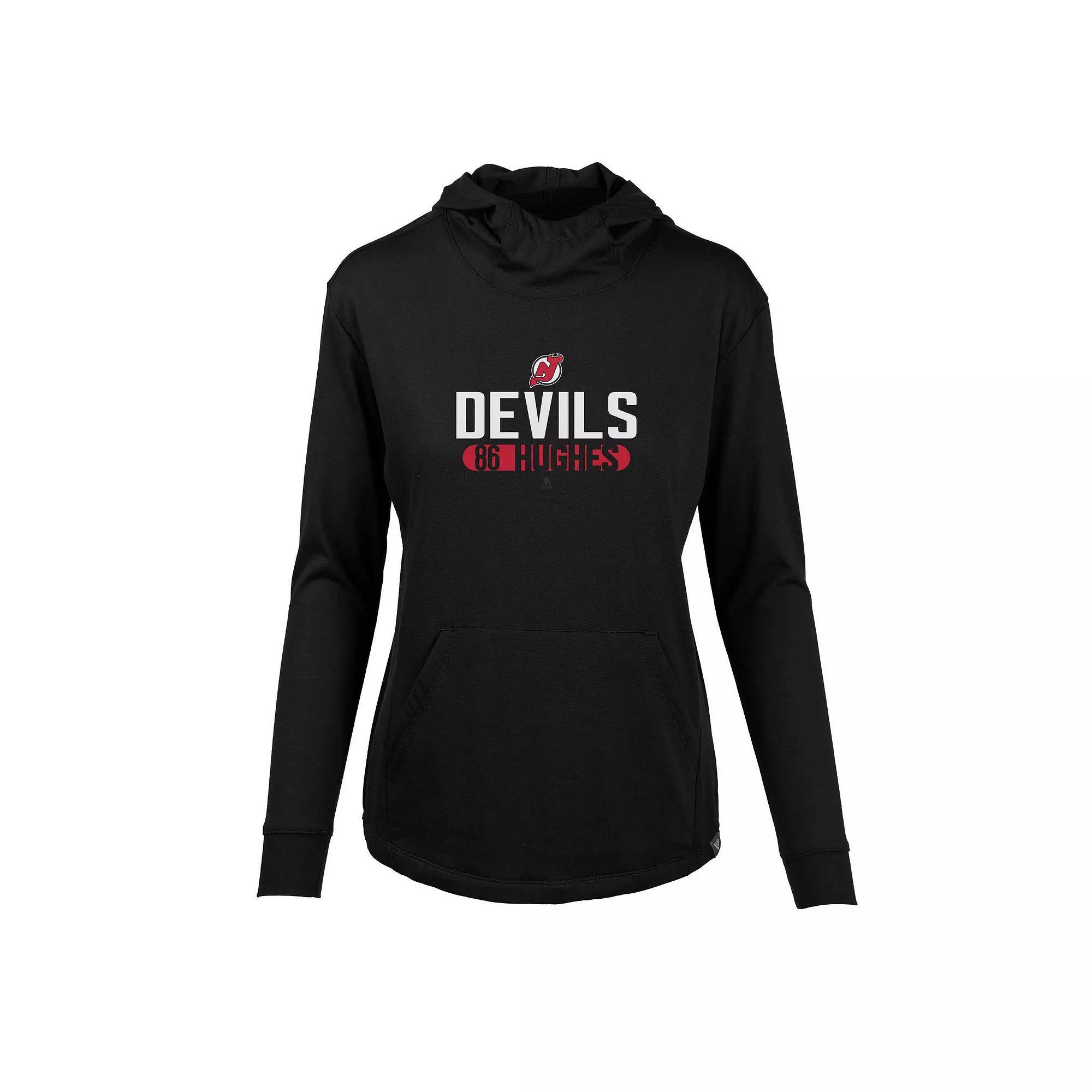 Women's Levelwear Nathan MacKinnon Black Colorado Avalanche Vivid Tracer Name & Number Pullover Hoodie, Size: Small Product Image