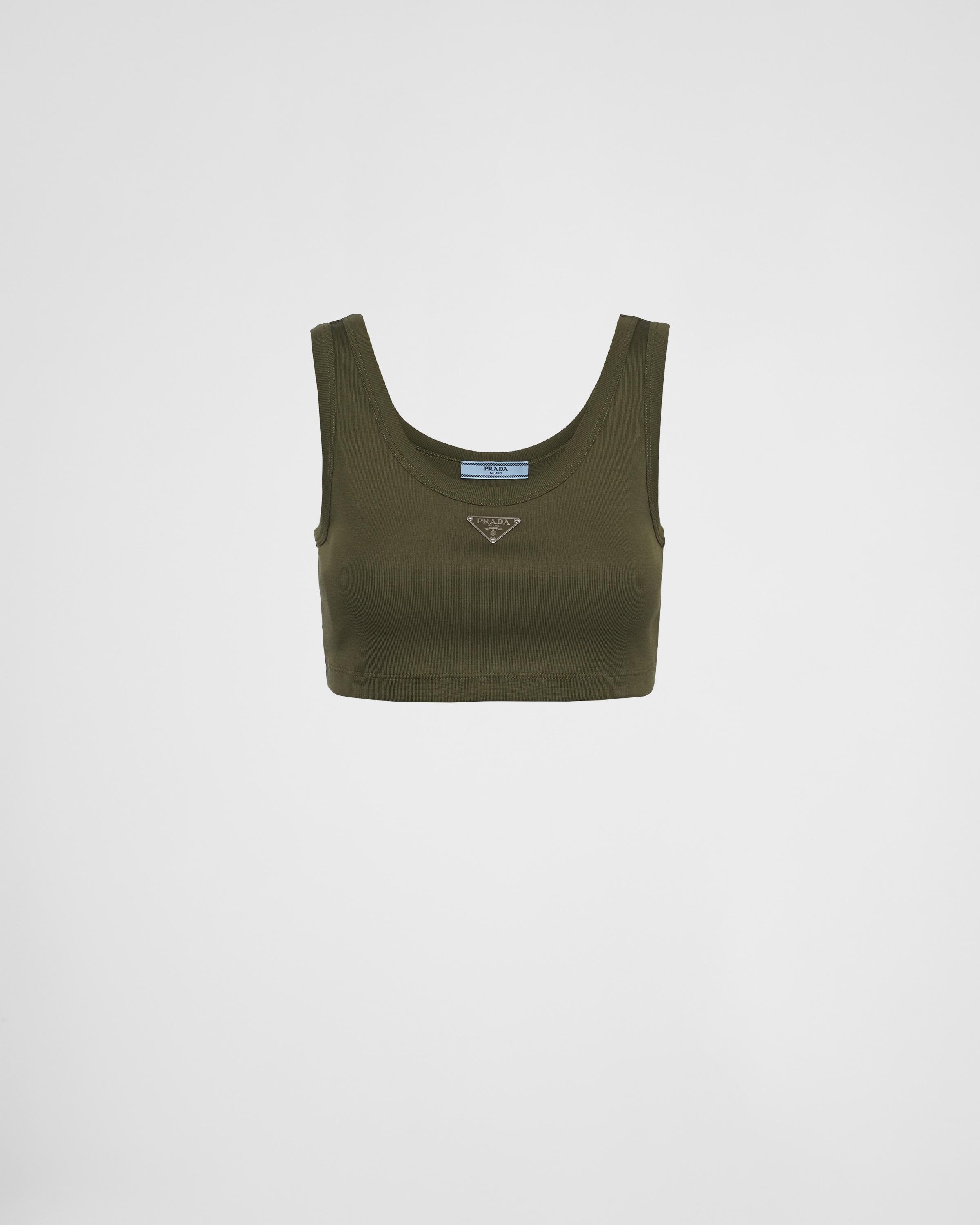 Ribbed knit crop top Product Image