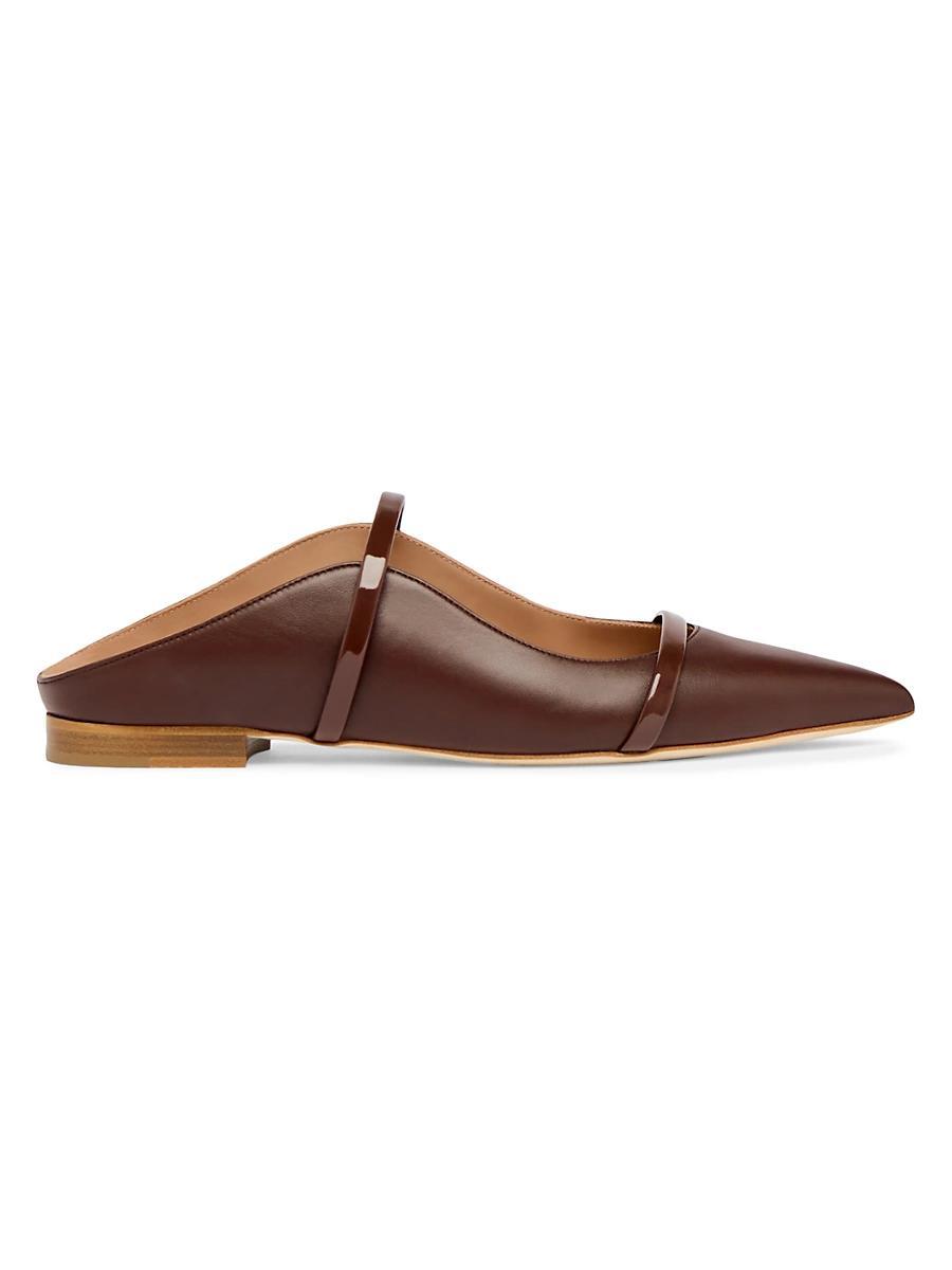 Womens Maureen Leather Flat Mules Product Image