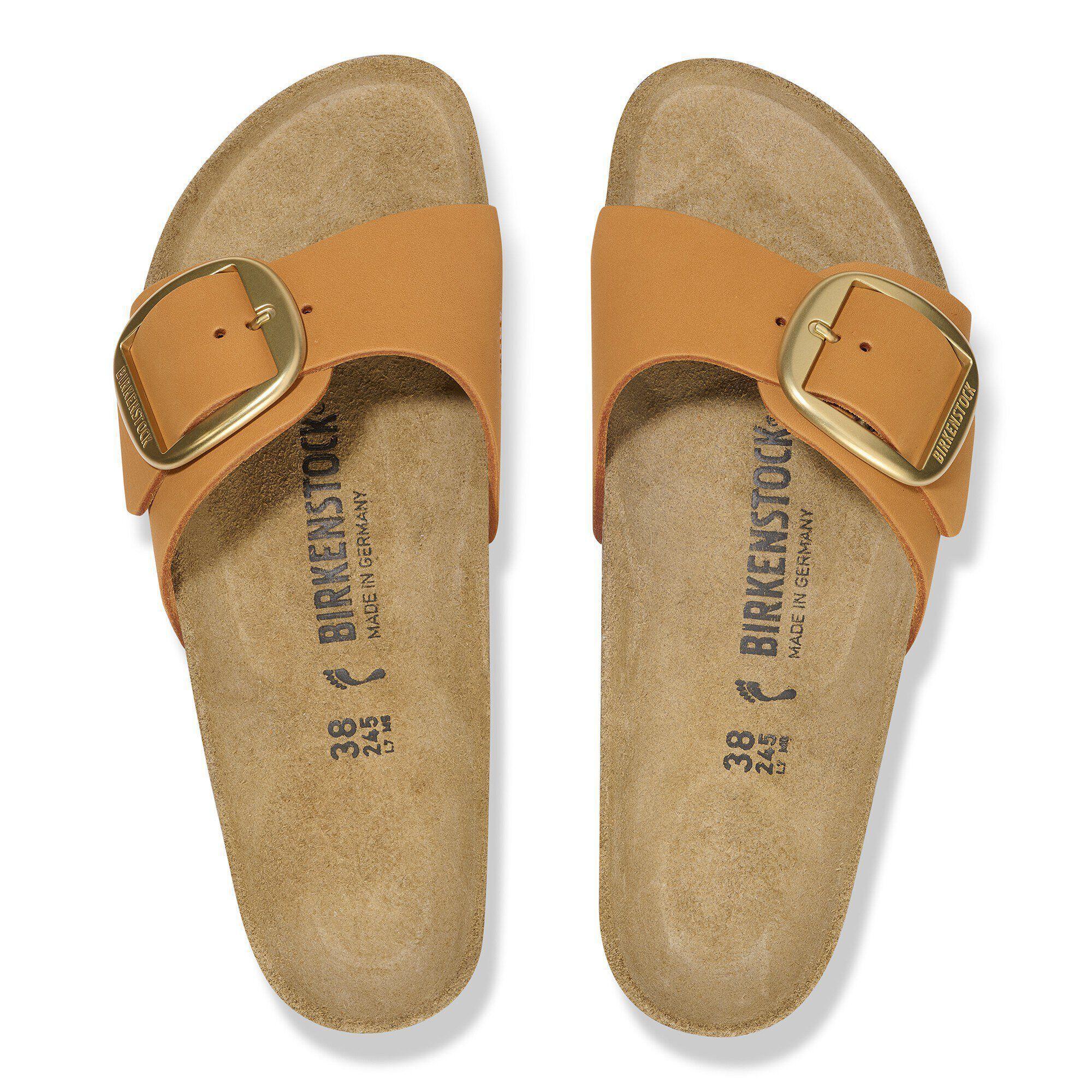 Madrid Big Buckle Nubuck Leather Ecru Product Image