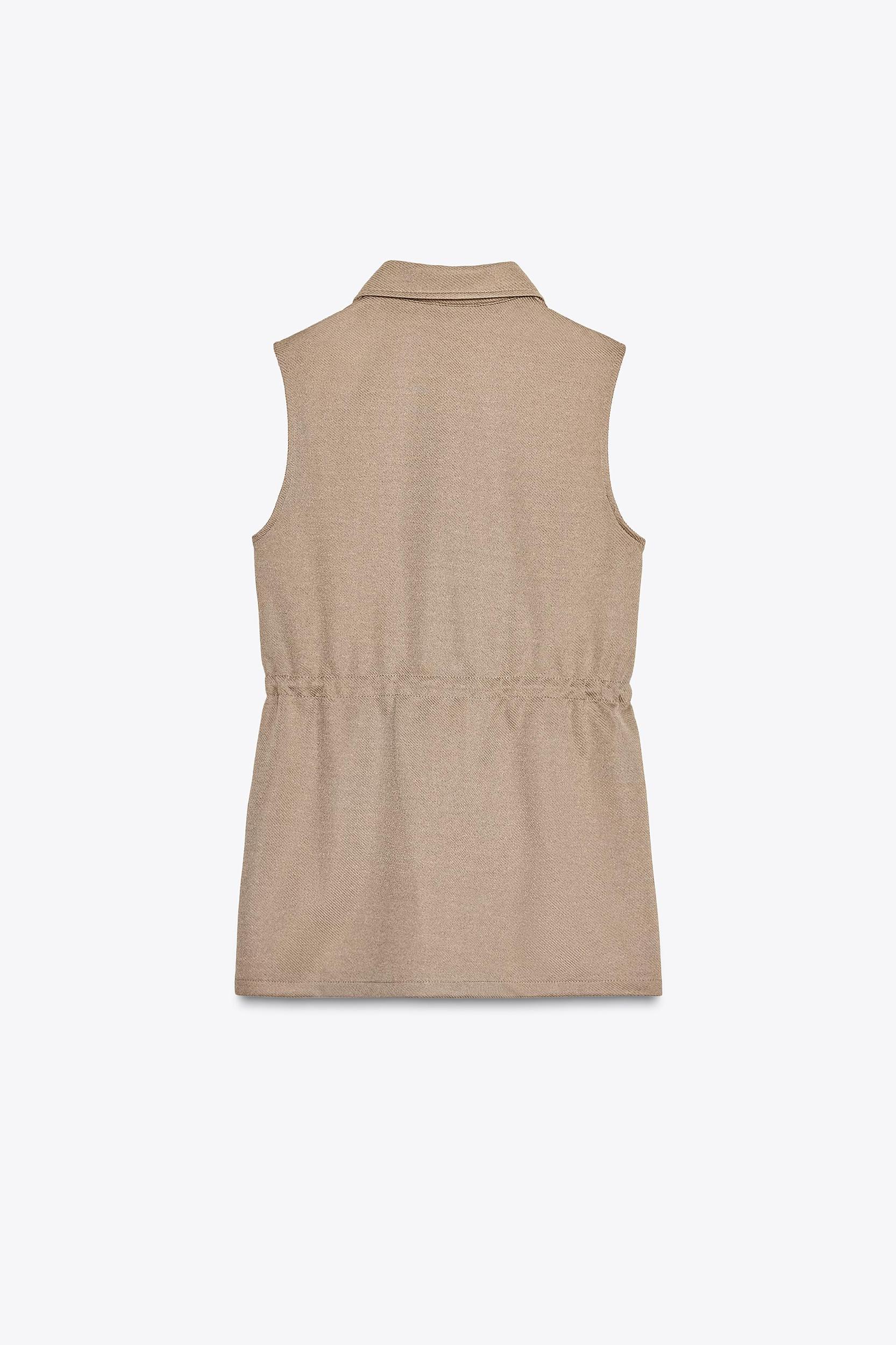 TWILL BUTTON VEST Product Image