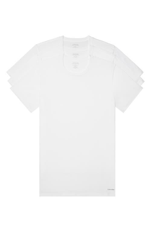 Men's Calvin Klein 3-pack Crewneck Tees, Size: XL, White Product Image