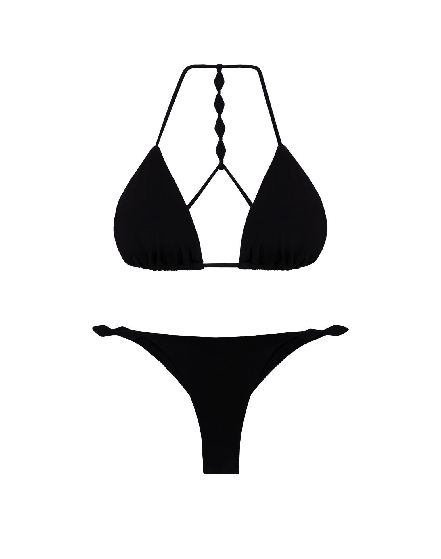 Alexa T Back Tri Top - Black Product Image