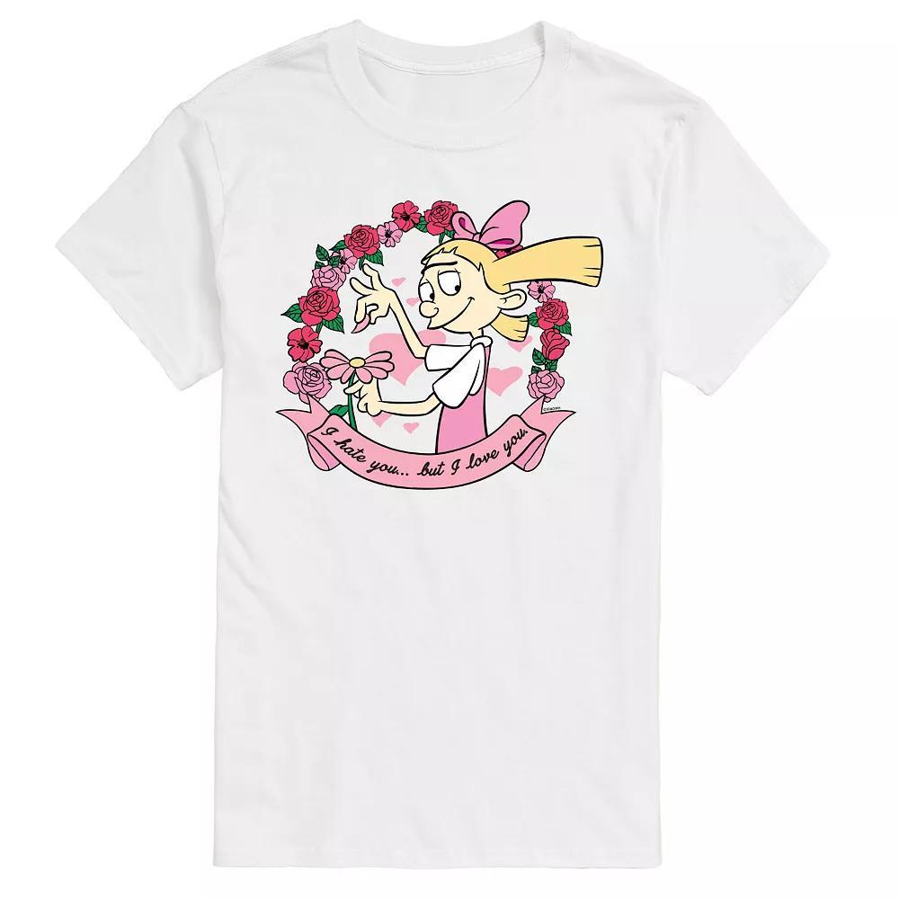 Big & Tall Hey Arnold! Helgas Love And Hate Graphic Tee, Mens Product Image
