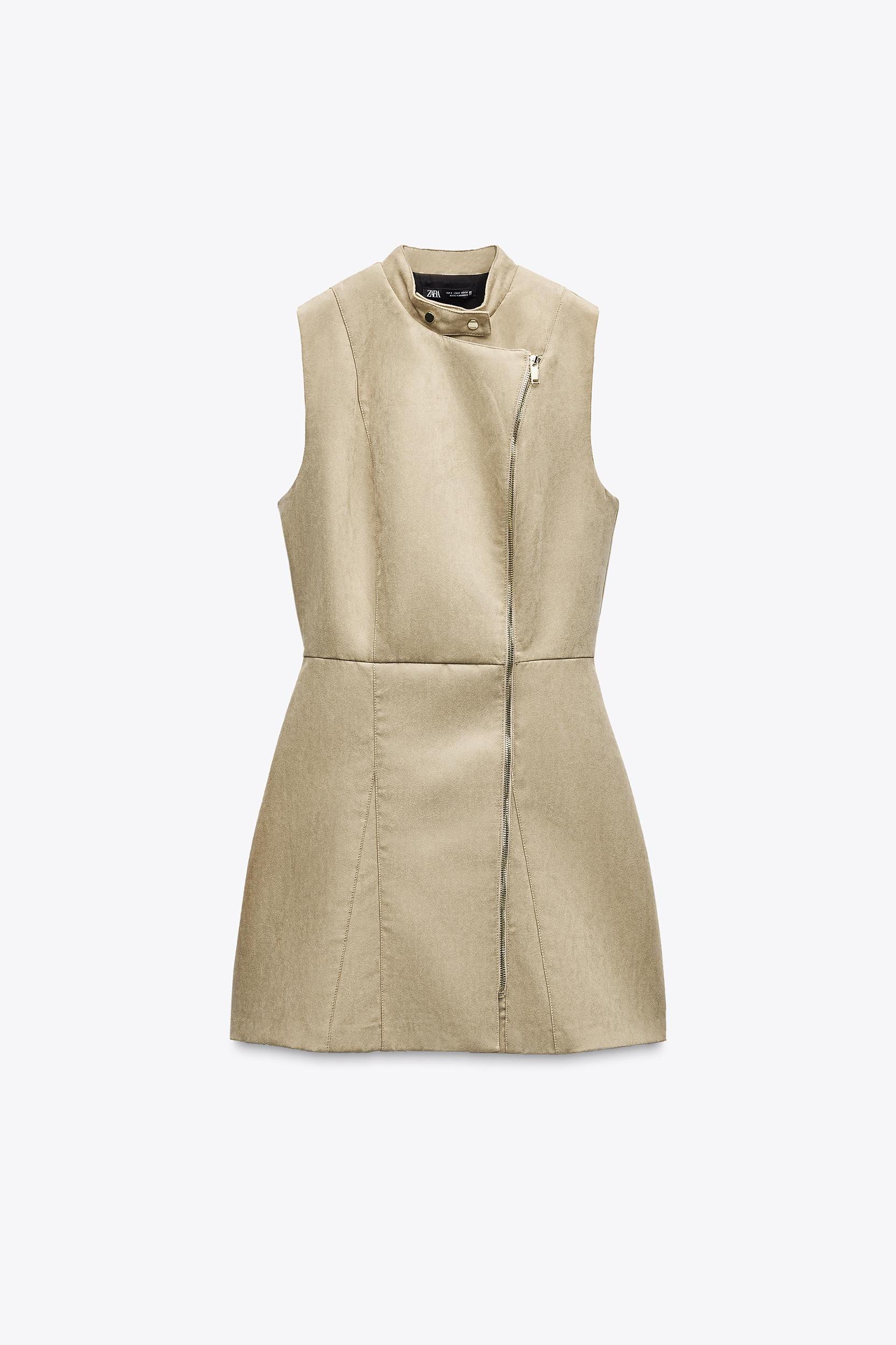 FAUX SUEDE MINI DRESS Product Image