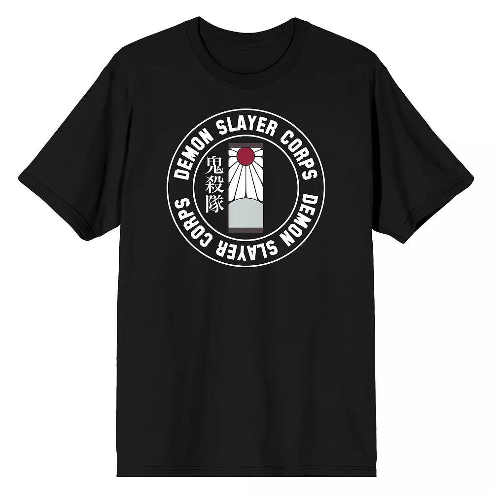 Men's Demon Slayer Corps Logo Graphic Tee, Size: Medium, Black Product Image