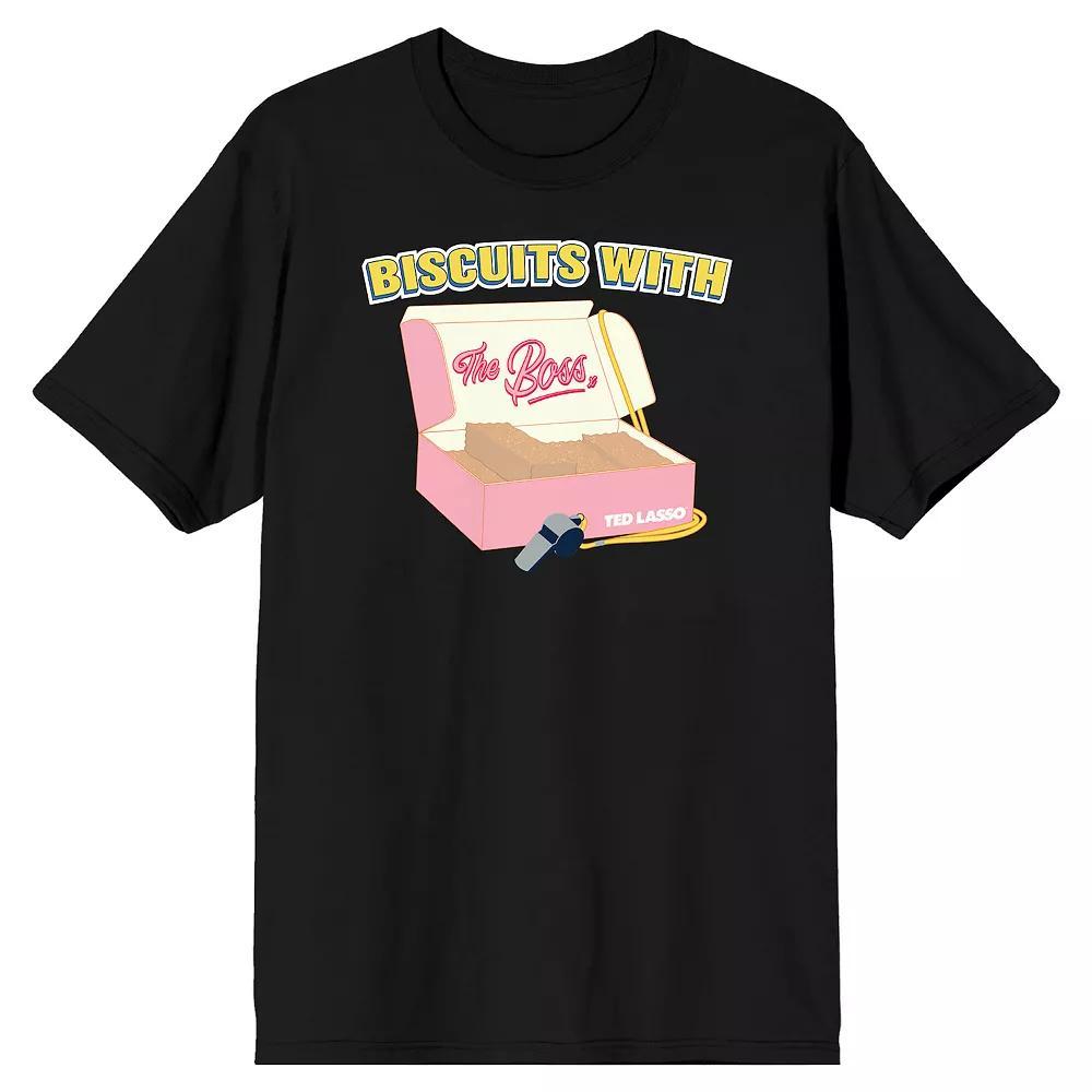 Men's Ted Lasso Biscuits Tee, Size: Small, Black Product Image