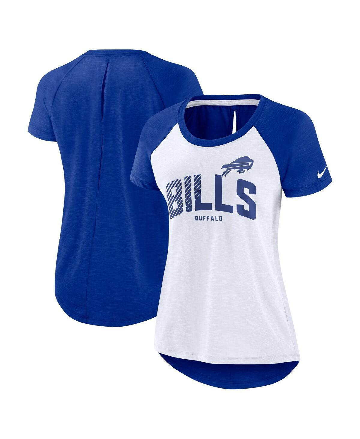 Women's Nike White/Heather Brown Cleveland Browns Back Cutout Raglan T-Shirt, Size: 2XL Product Image