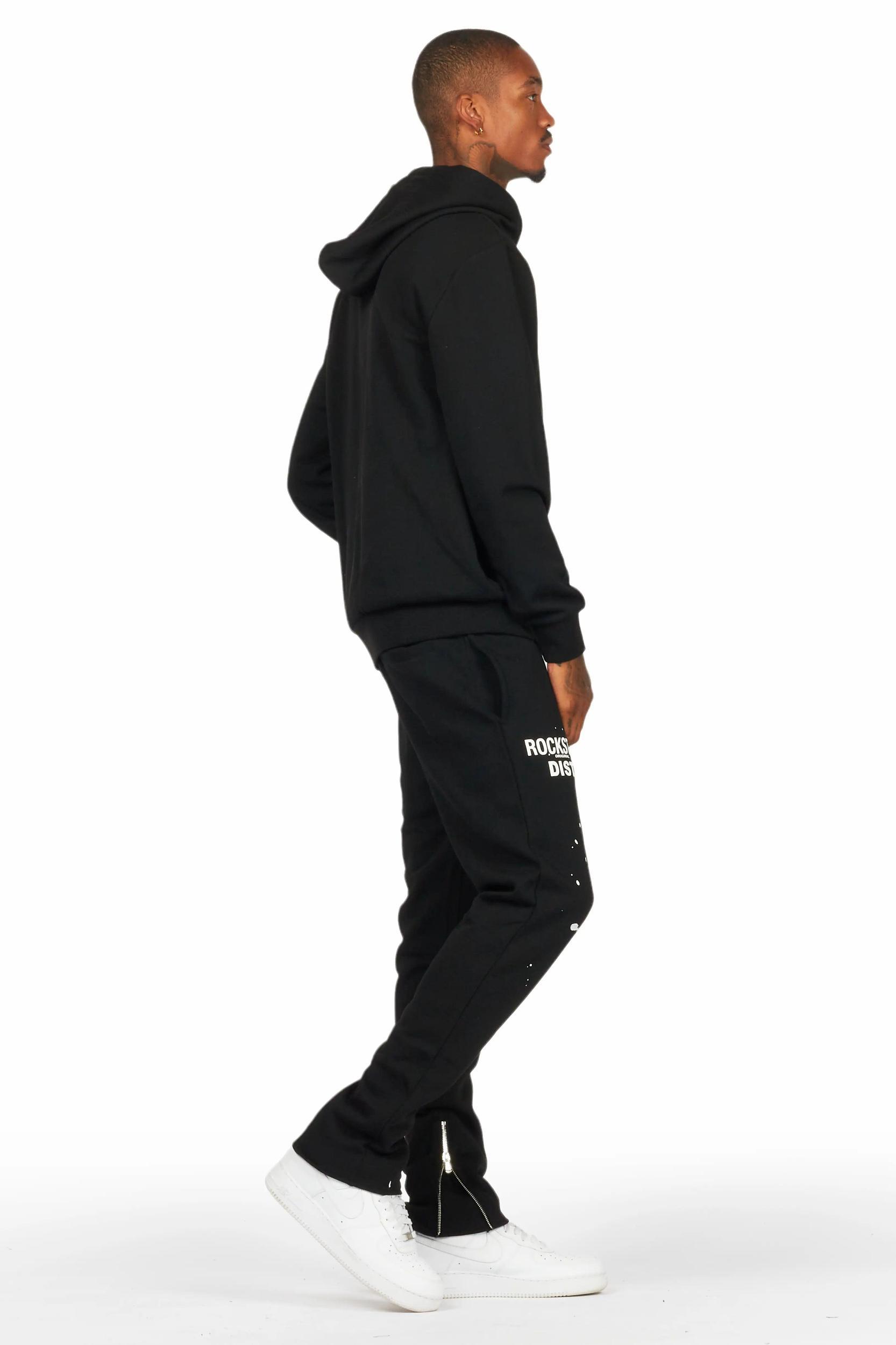 Raffer Black Slim Fit Track Set Male Product Image