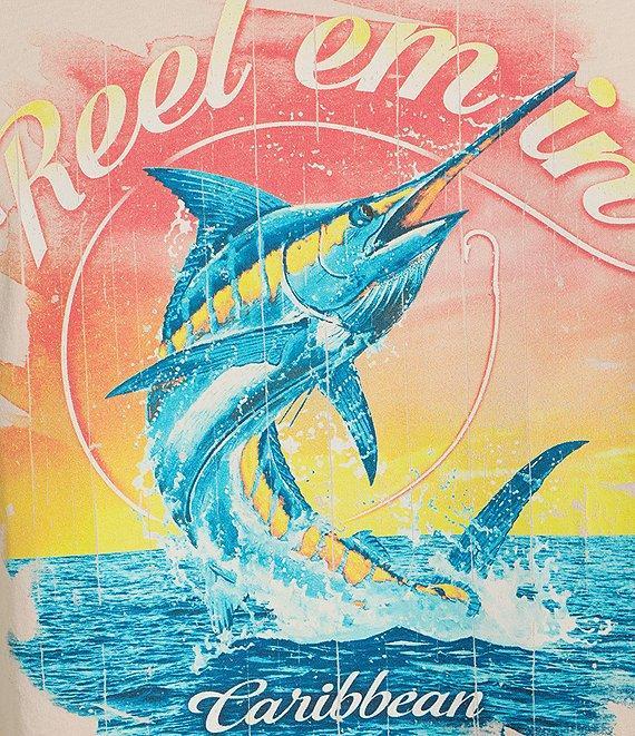 Caribbean Reel Em In Short Sleeve Graphic T-Shirt Product Image