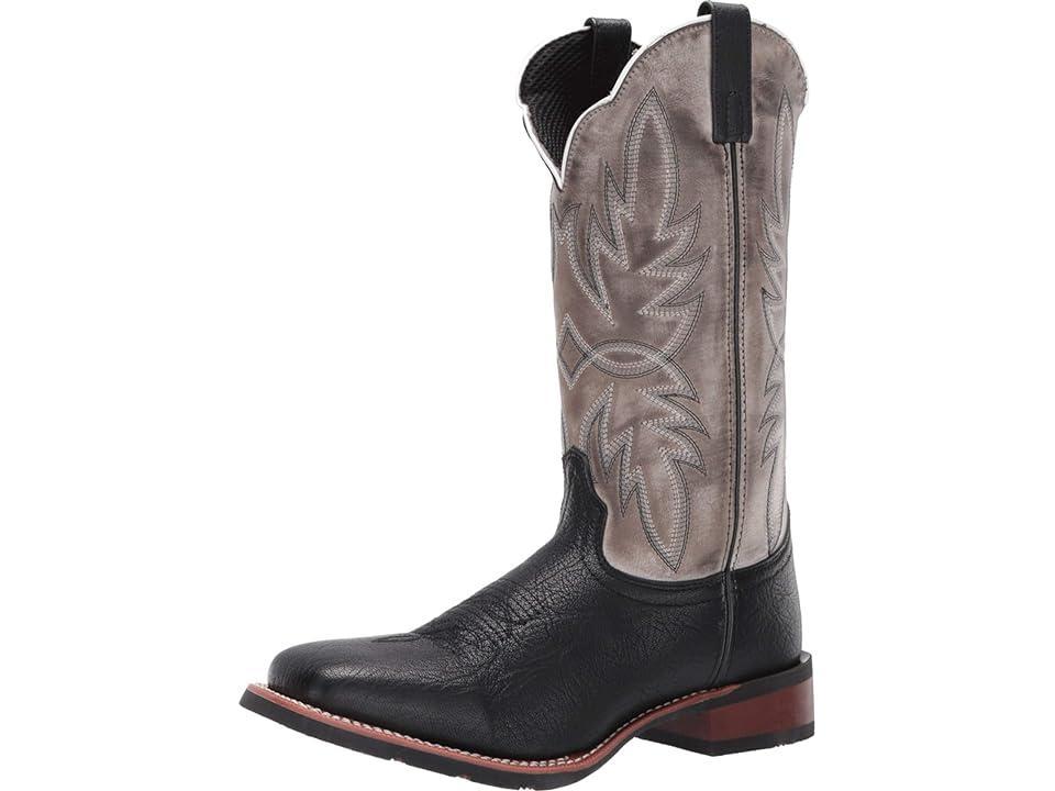 Laredo Isaac Men's Cowboy Boots, Size: 12 Medium, Black Gray Product Image