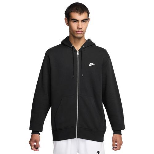 Nike Club Fleece Zip Hoodie Sweatshirt Mens at Urban Outfitters Product Image
