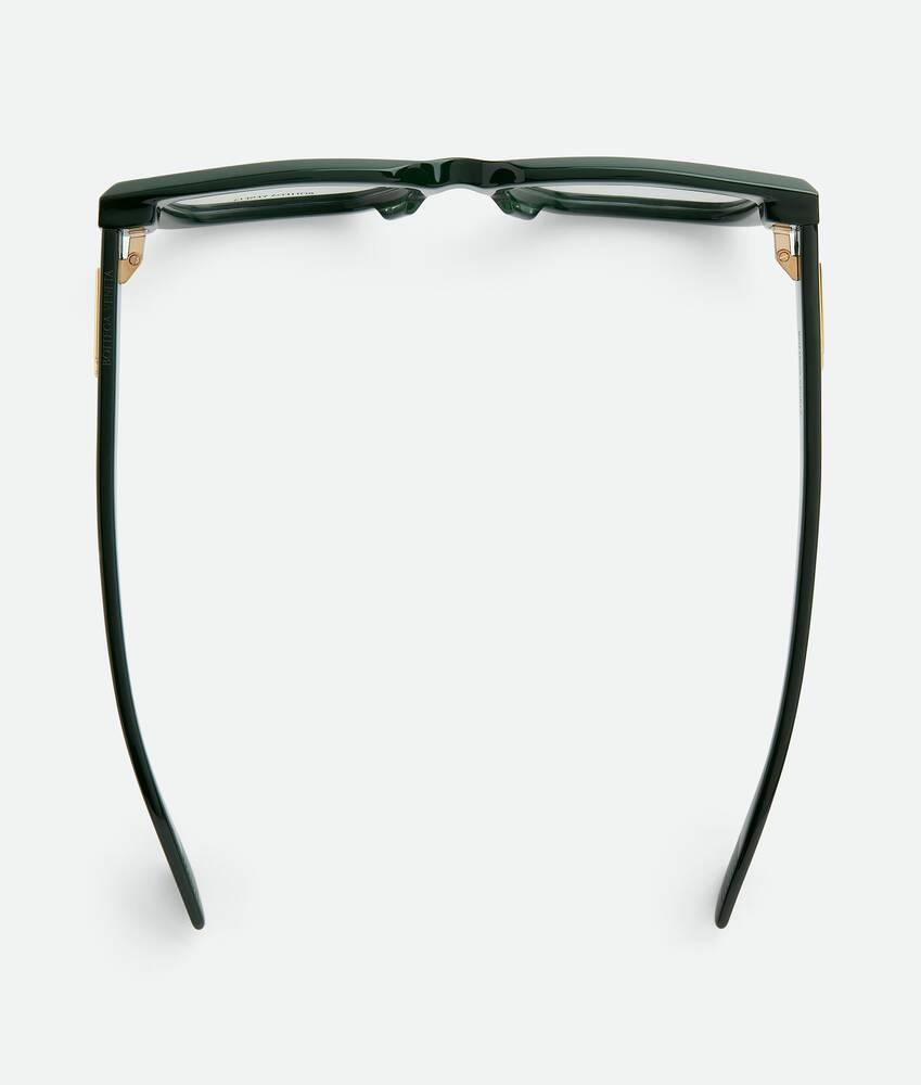 Women's Classic Acetate Square Eyeglasses in Green/transparent Product Image