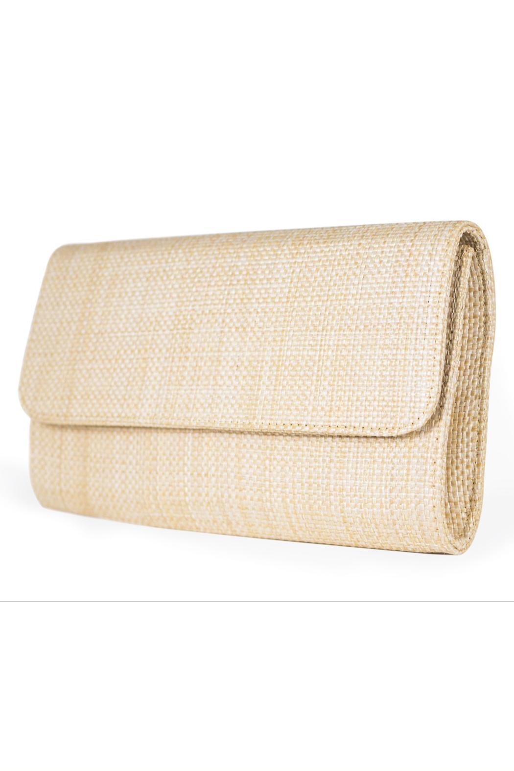 Avery Straw Clutch with Chain Product Image