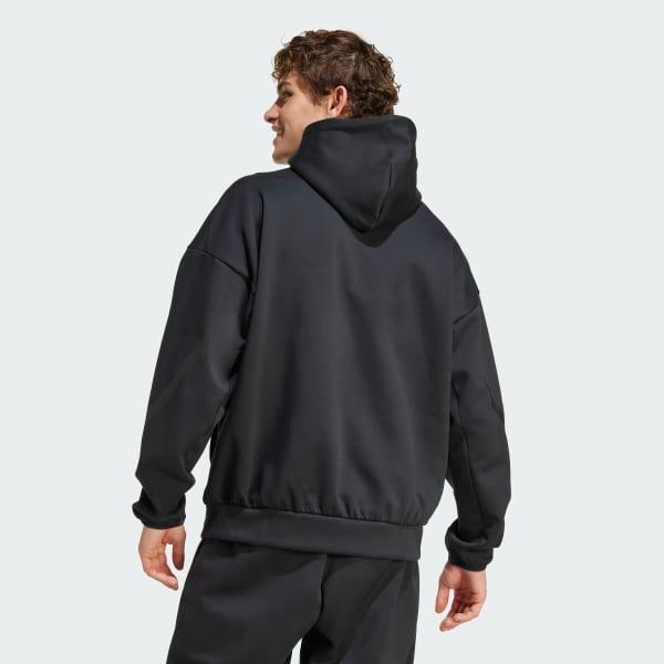 adidas Z.N.E. Hoodie Medium Grey Heather S Mens Product Image