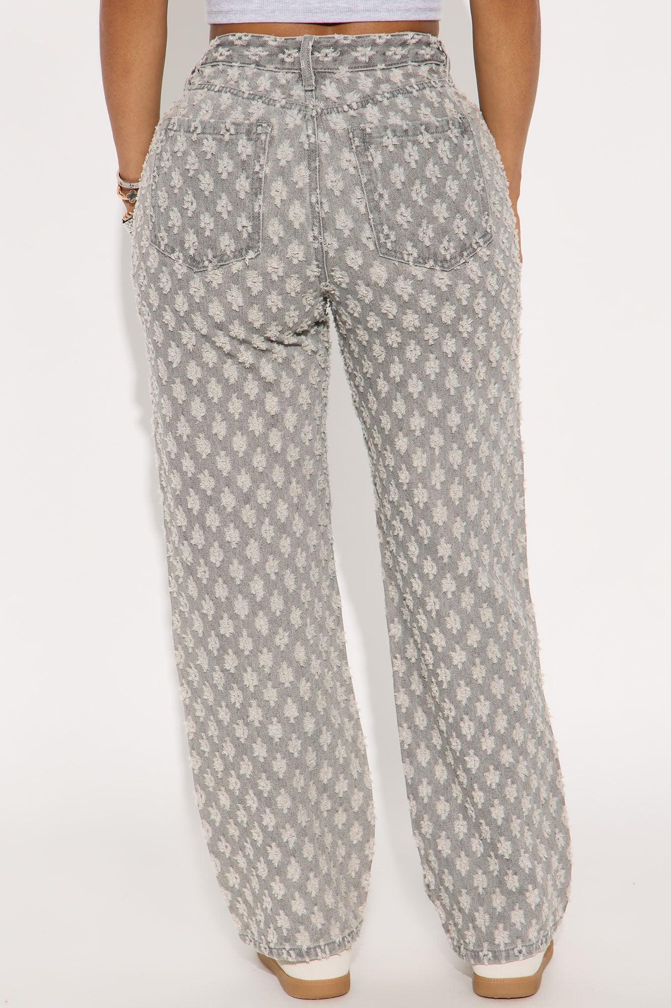 City Dreams Loose Straight Leg Jeans - Grey Female Product Image