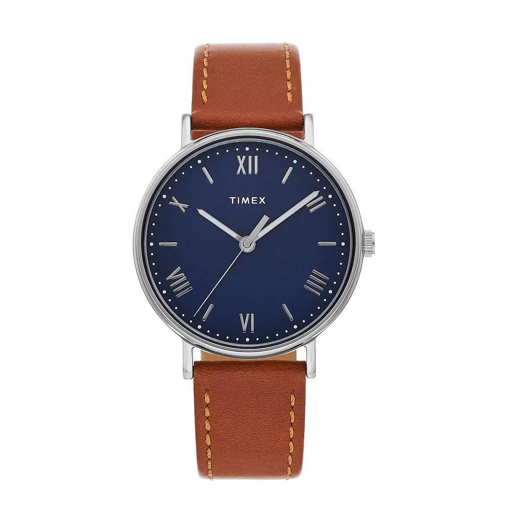 Timex® Men's Southview Leather Watch - TW2R63900JT, Size: Large Product Image