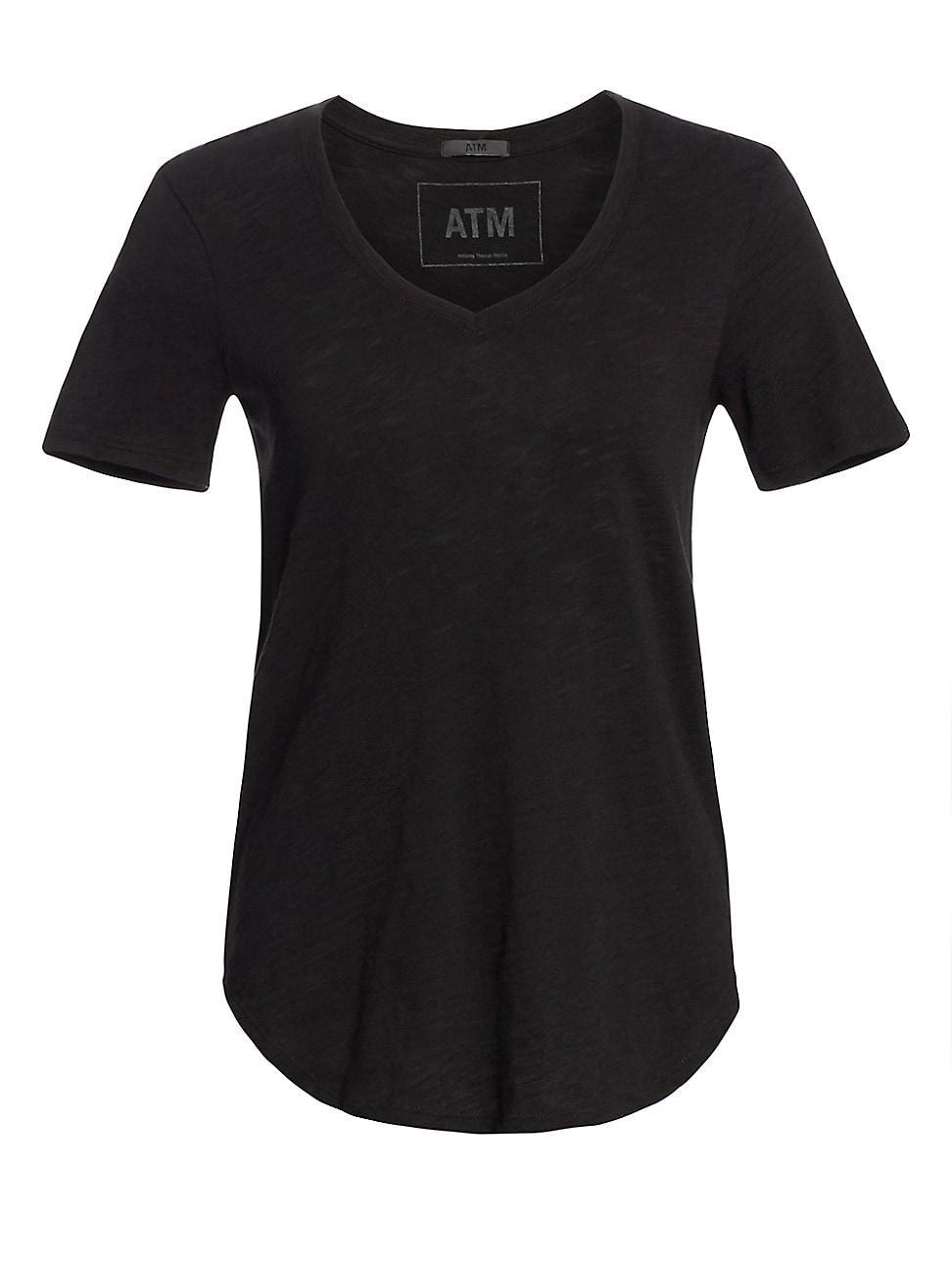 Atm Anthony Thomas Melillo Short Sleeve V-Neck Tee Product Image
