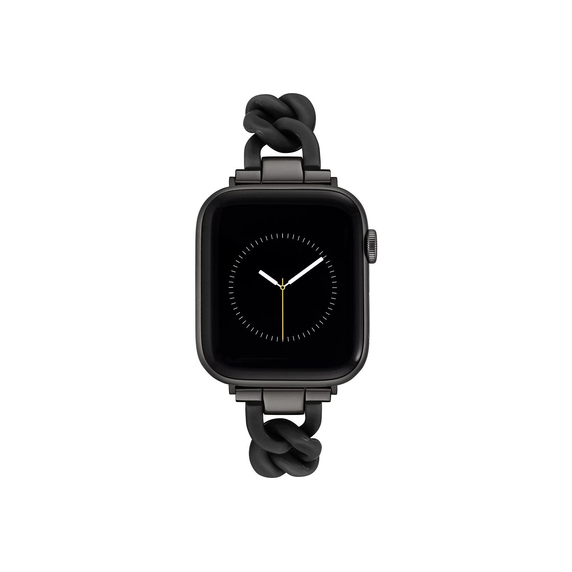 Nine West Women's Plastic Chain Link Bracelet designed for Apple Watch®, Size: Small, Pink Product Image