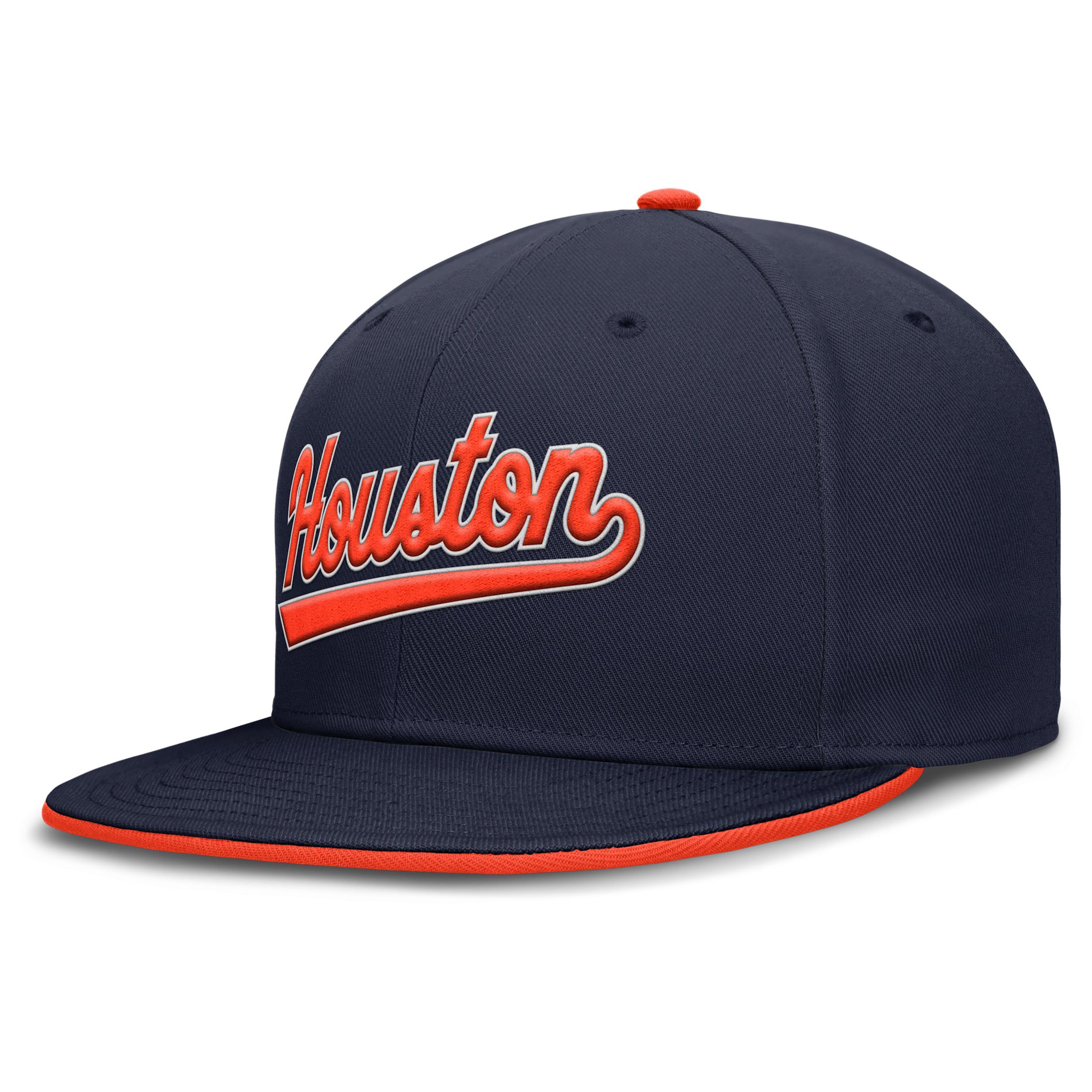 Men's Nike Navy Houston Astros True Performance Fitted Hat, Size: 7 5/8, Blue Product Image