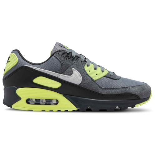 Nike Mens Air Max 90 Casual Shoes in White/Light Smoke Grey/Hyper Royal Product Image