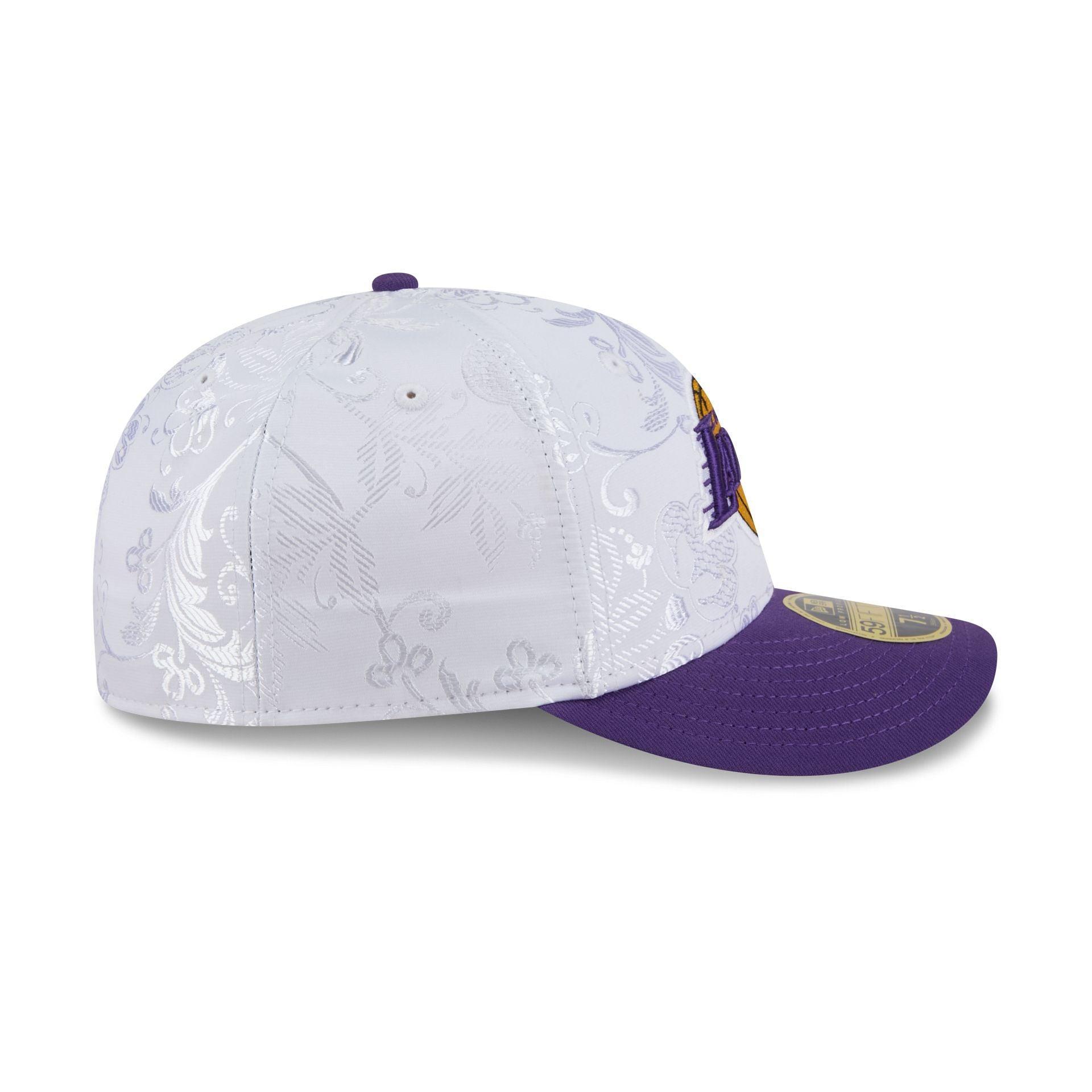 Los Angeles Lakers Floral Shine Low Profile 59FIFTY Fitted Hat Male Product Image