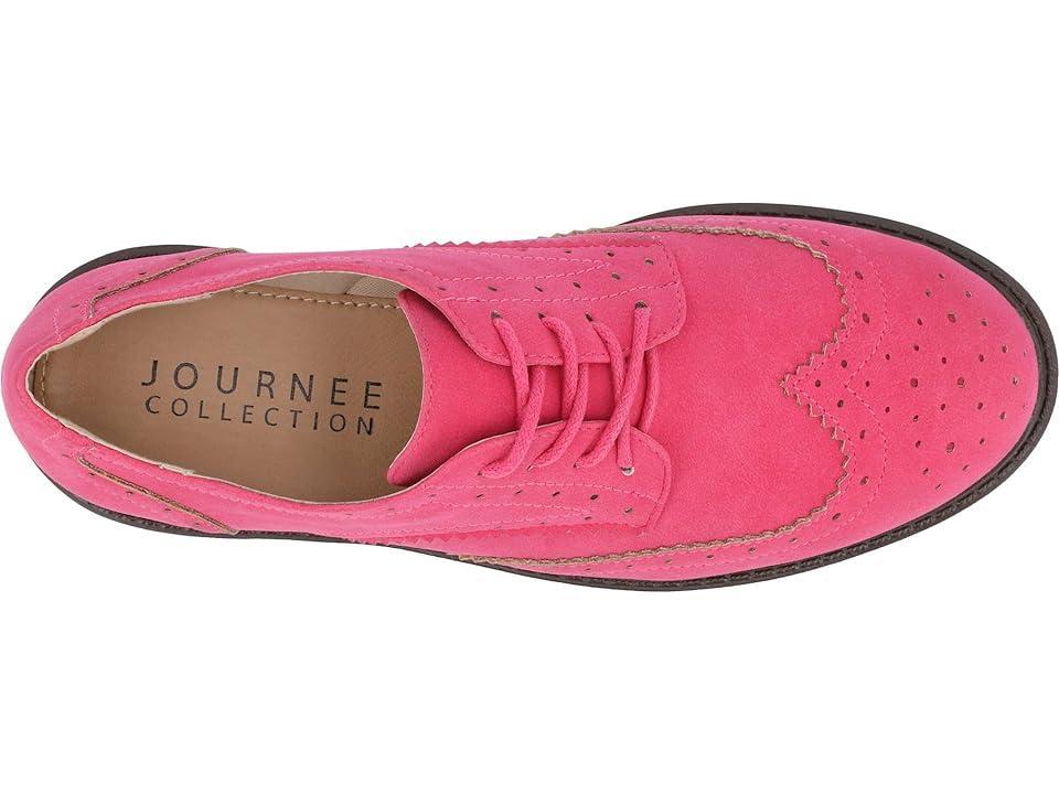 Journee Claudiya Tru Comfort Foam Womens Oxford Shoes Brown Product Image