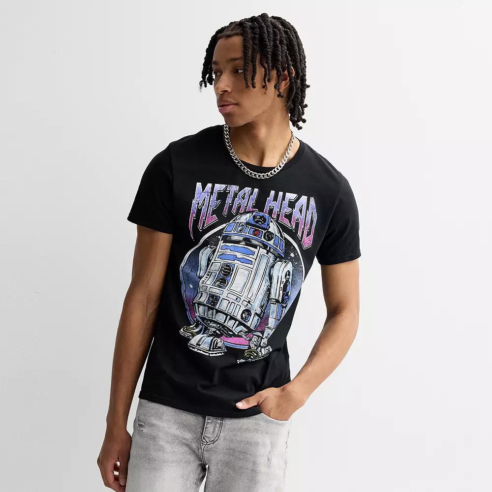 Men's Star Wars Metal Droid Graphic Tee, Size: Small, Black Product Image