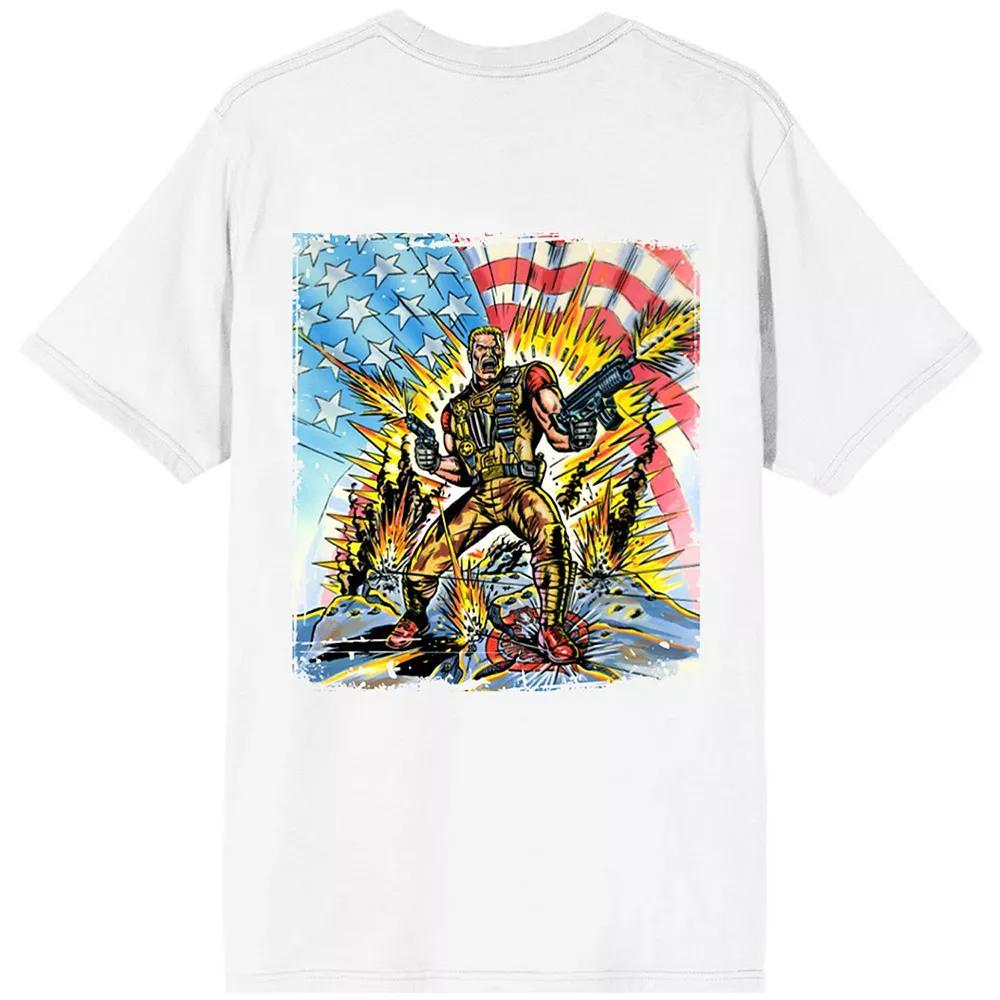 Men's G.I. Joe Action Graphic Tee, Size: Small, White Product Image