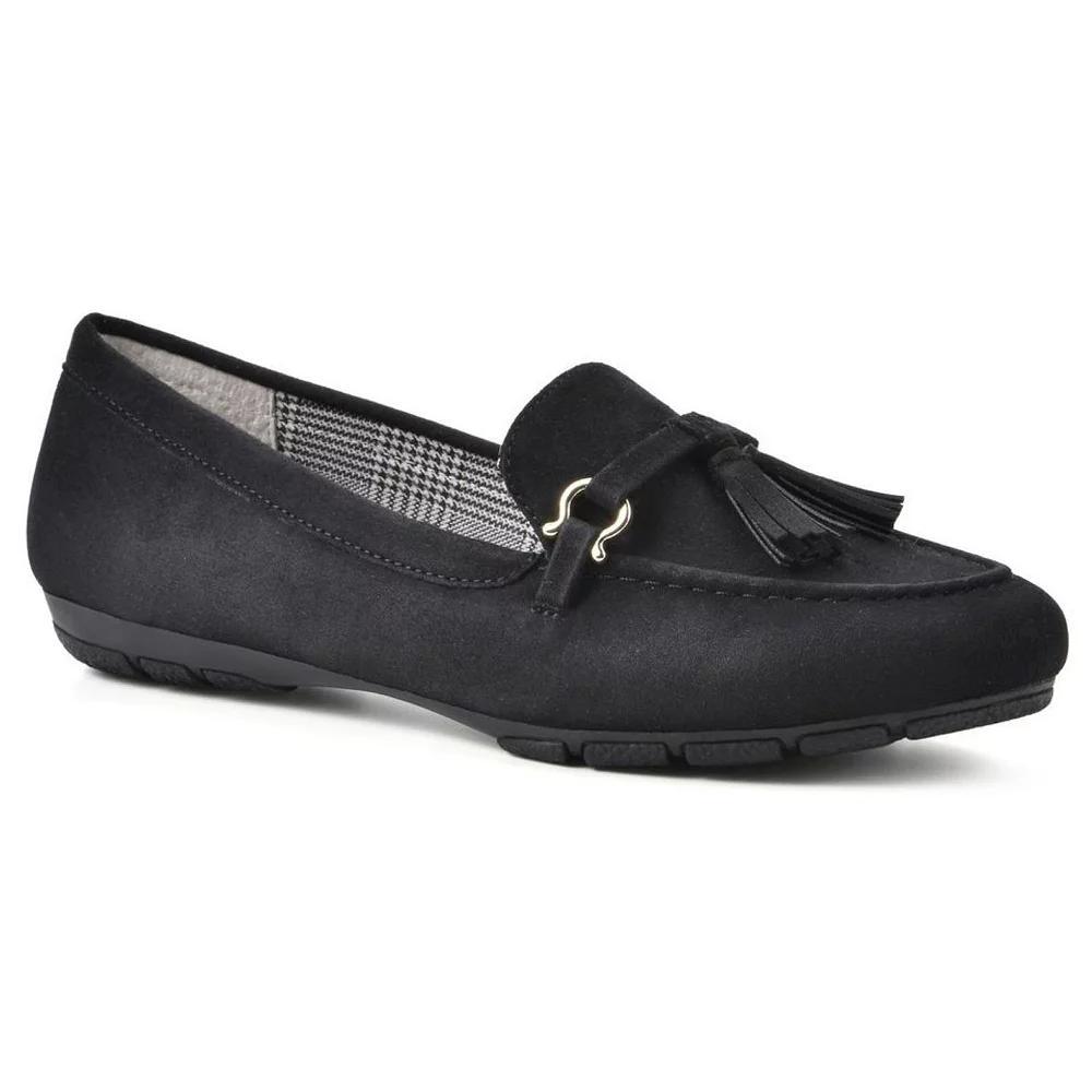 Cliffs By White Mountain Gush Women's Flats, Size: 8.5, Black Suedette Product Image