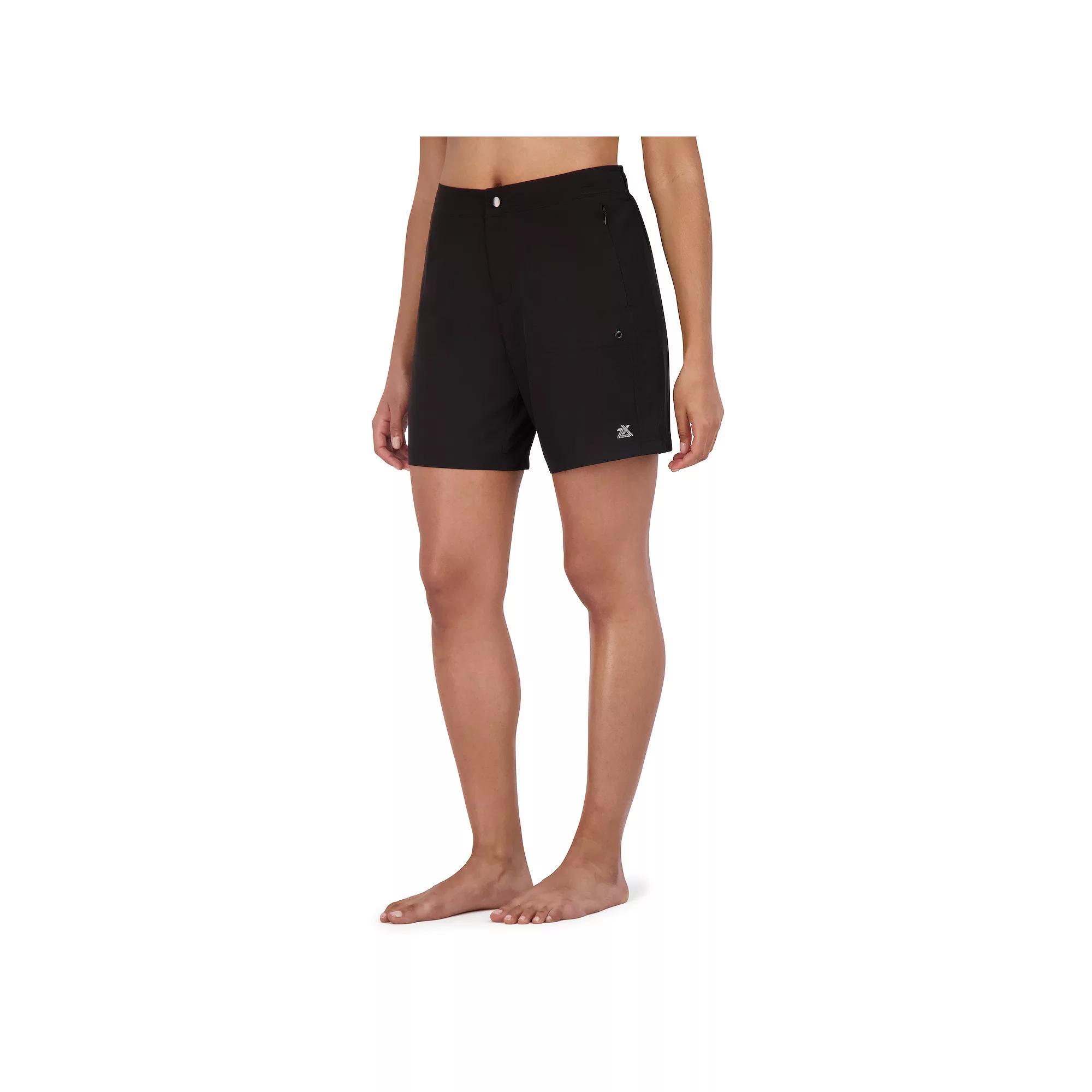 Women's ZeroXposur UPF 30+ Hybrid Swim Shorts, Size: XXL, Liquorice Product Image