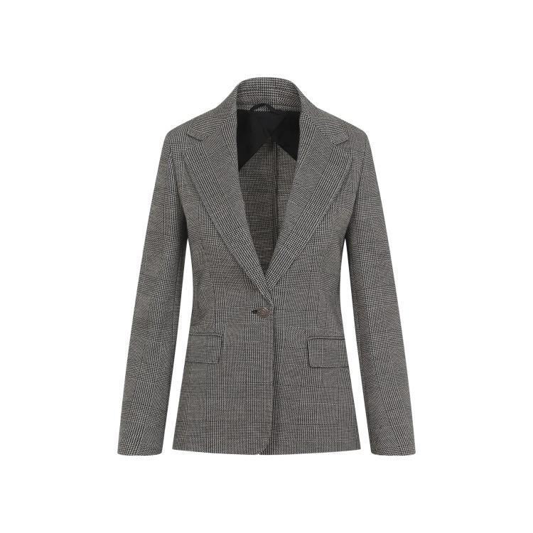 MAX MARA Checkered Jacket In Grey Product Image