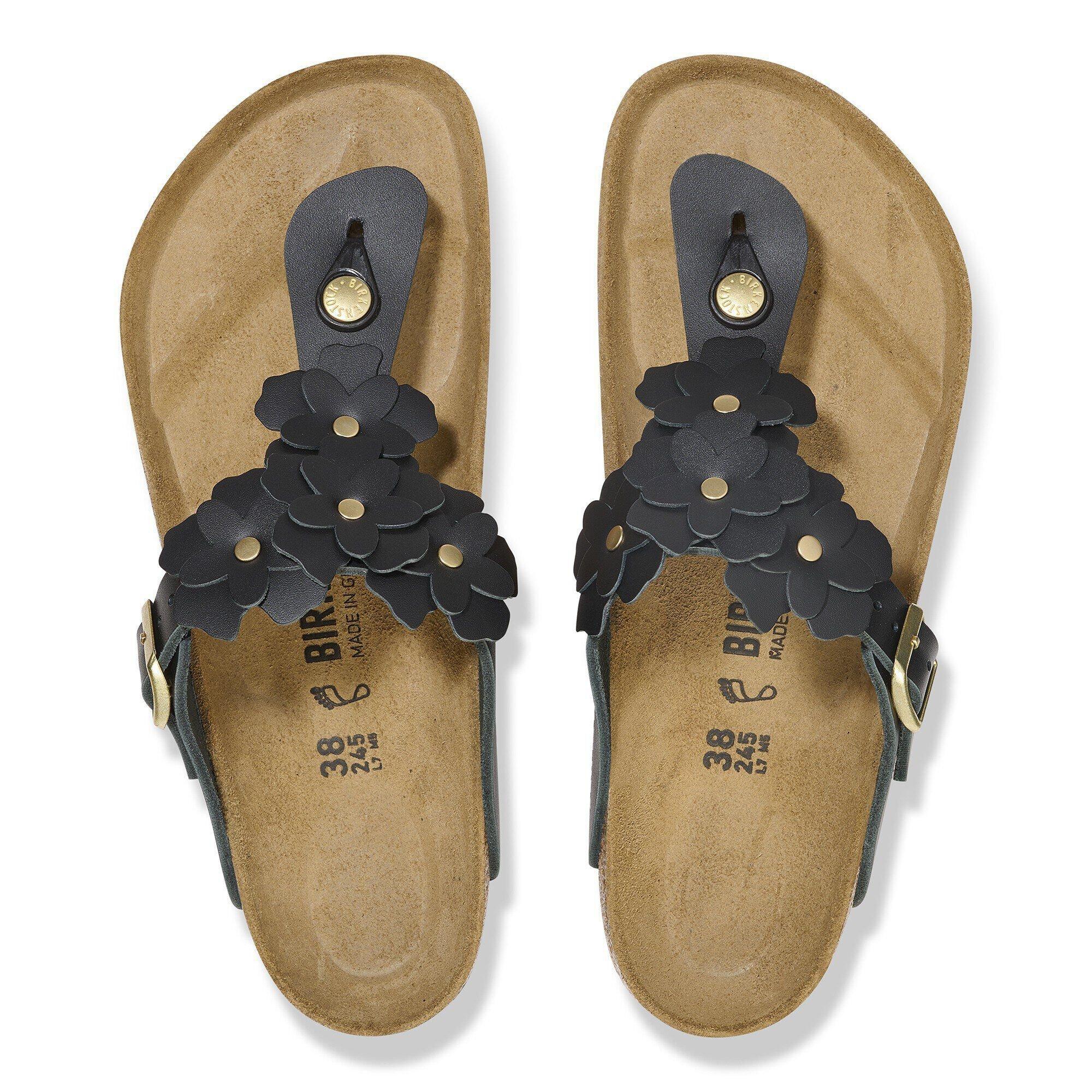 Gizeh Flower Embellishment Natural Leather Product Image