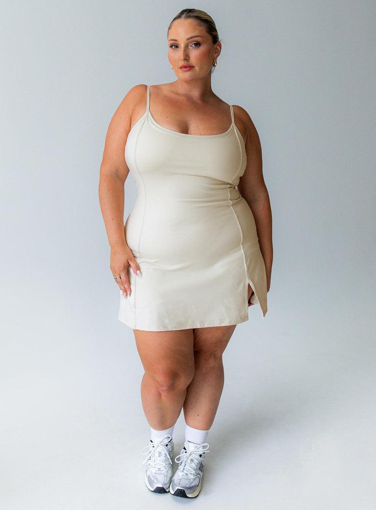 Ambition Activewear Romper Latte Curve Product Image