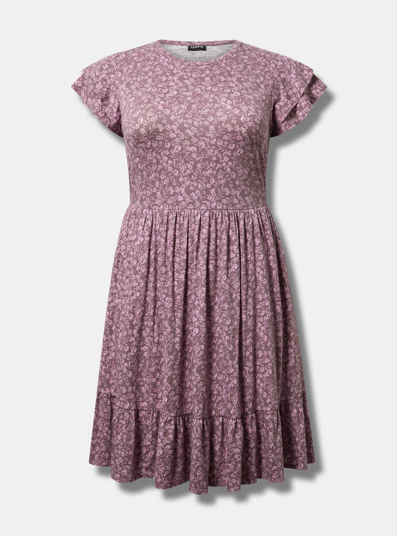 Double Ruffle Sleeve Mini Dress Product Image