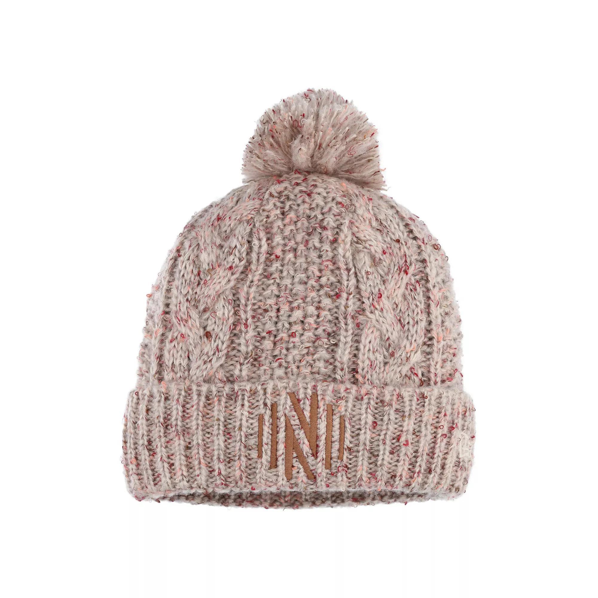 Women's New Era  Tan Nashville SC Cuffed Knit Hat with Pom, Mls Team Product Image