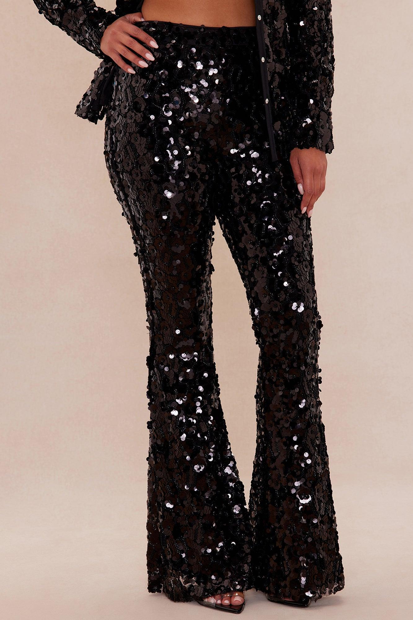 Ariana Embellished Pant - Black Product Image