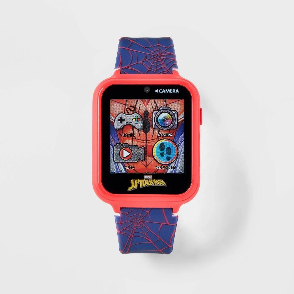 Kids' Marvel Spider-Man Interactive Watch - Blue/Red: Digital Display, Alarm, Timer, Calculator Product Image