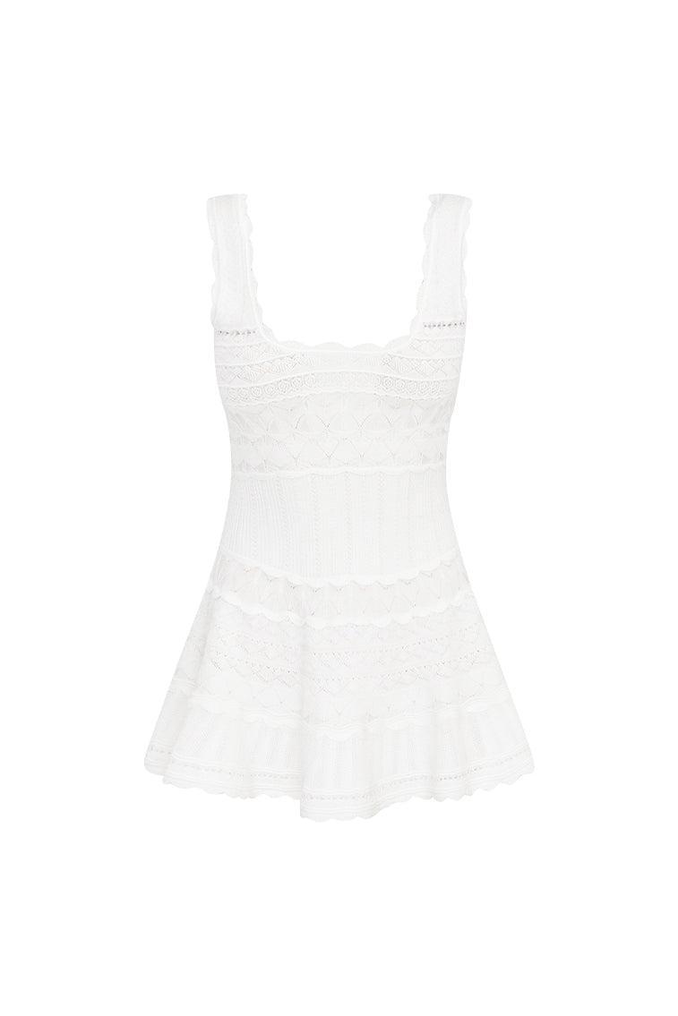 Ronelle Pointelle Scallop Mini Dress Product Image
