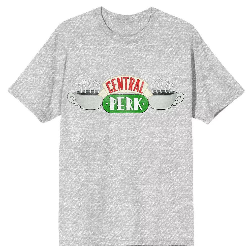 Men's Friends Central Perk Coffee Shop Logo Graphic Tee, Size: XL, Gray Product Image