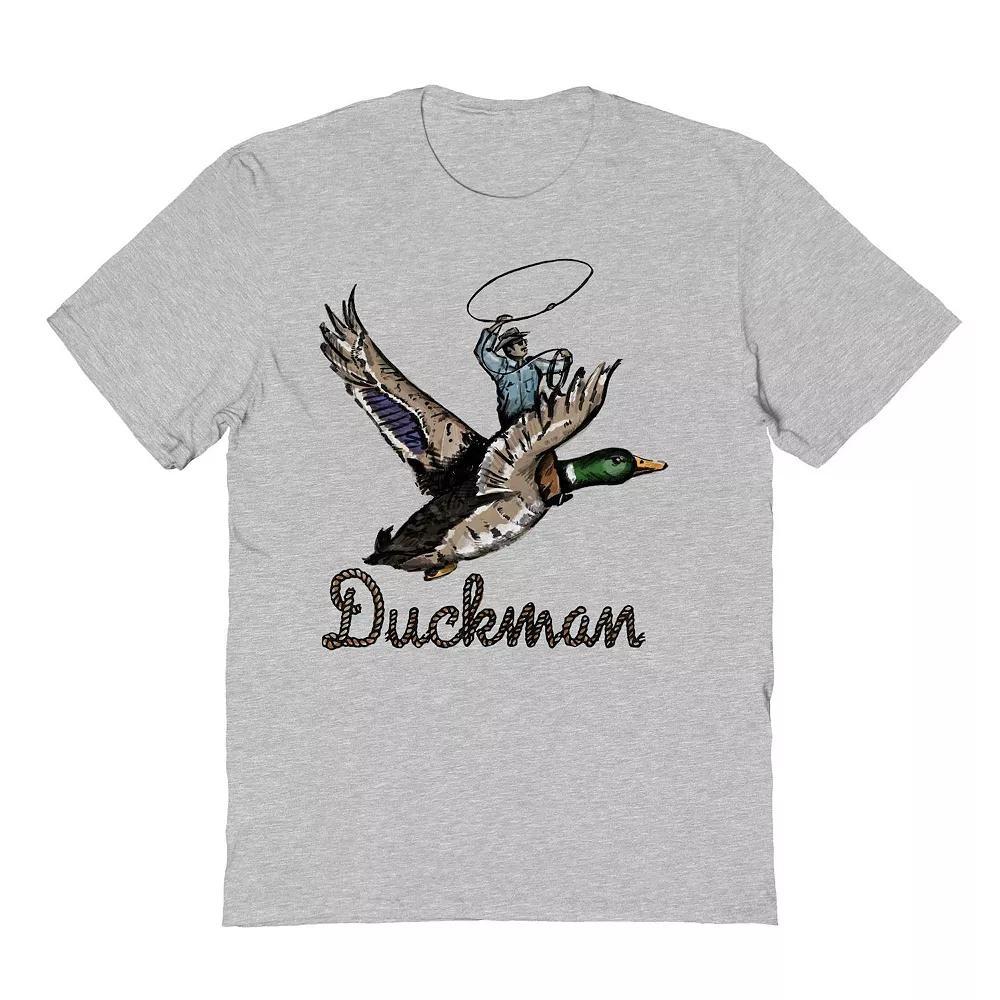 Adult Riley Green Duckman Graphic Graphic Tee, Men's, Size: XXL, Sport Gray Product Image