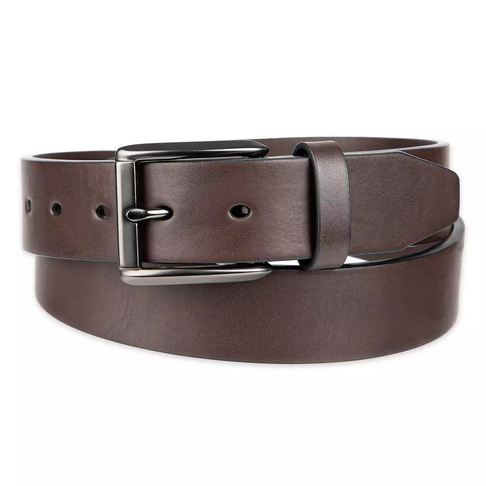 Men's Sonoma Goods For Life® Everyday Classic Roller Bar Leather Belt, Size: Large, Brown Product Image