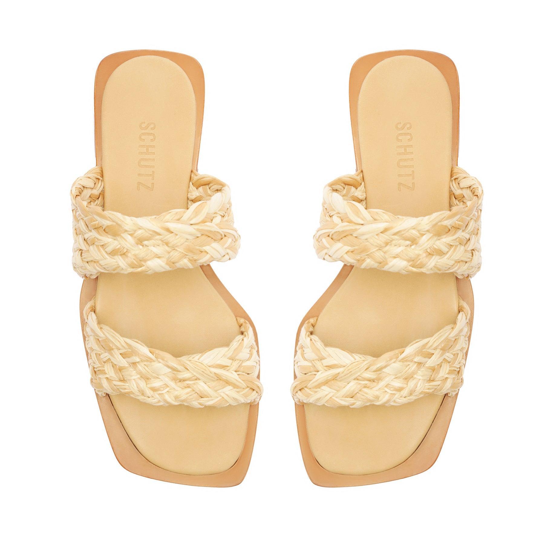 Amani Straw Flat Sandal Product Image