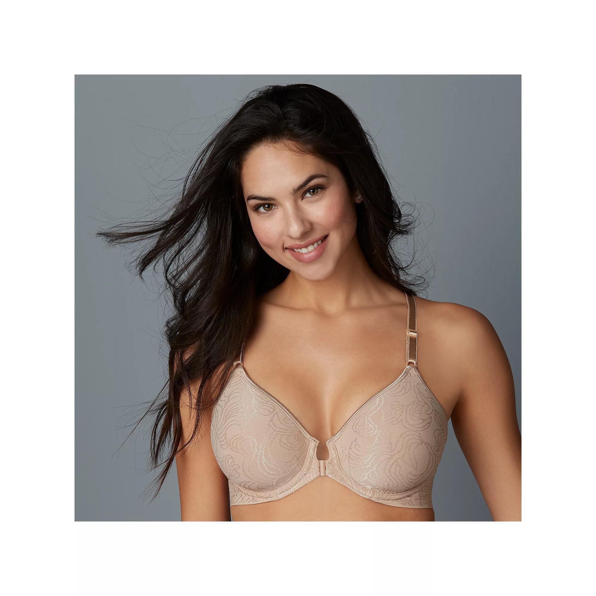 Bali Comfort Revolution Full-Figure Front-Closure Shaping Underwire Bra DF3P66, Women's, Size: 42 Dd, Nude Product Image