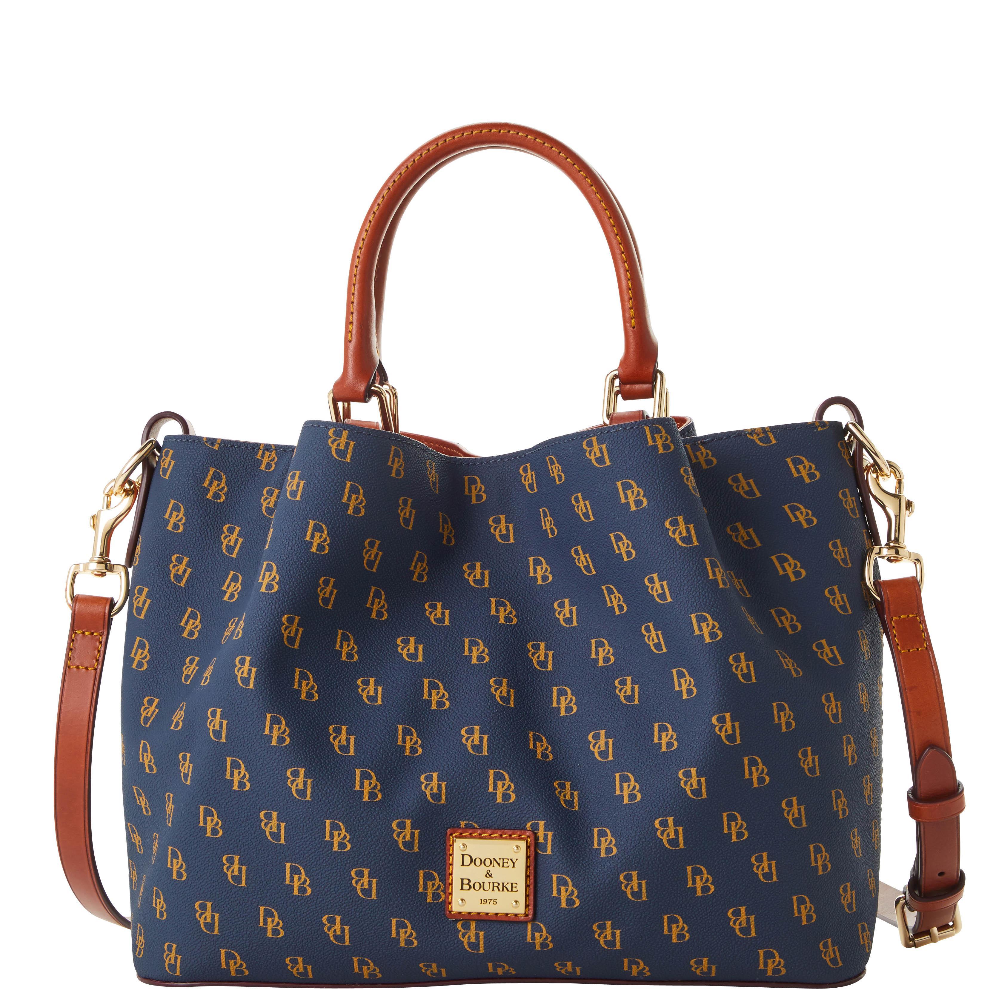 Dooney & Bourke Womens Gretta Coated Cotton Brenna Bag in Fuchsia Product Image