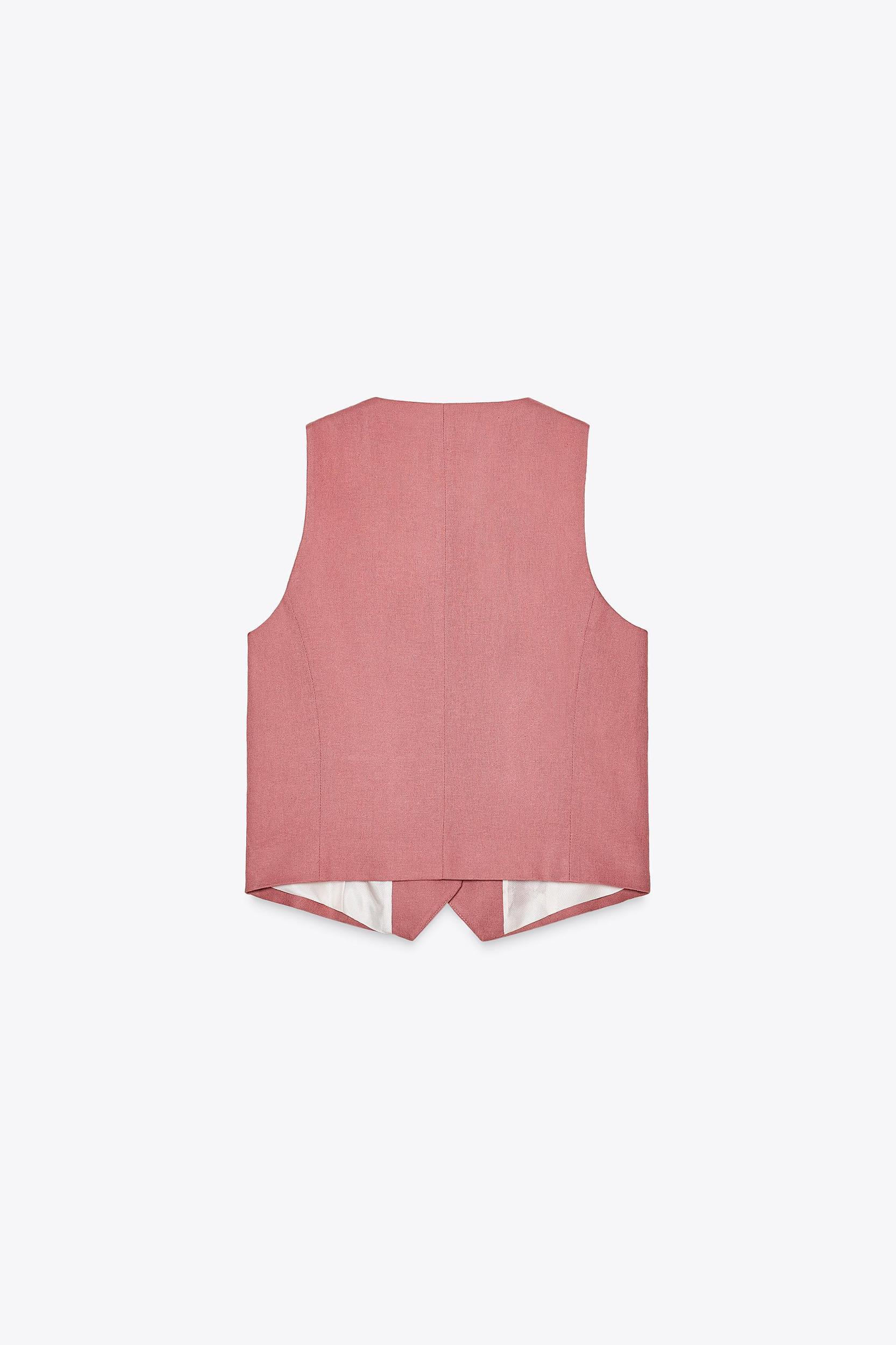 TAILORED LINEN BLEND WAISTCOAT Product Image