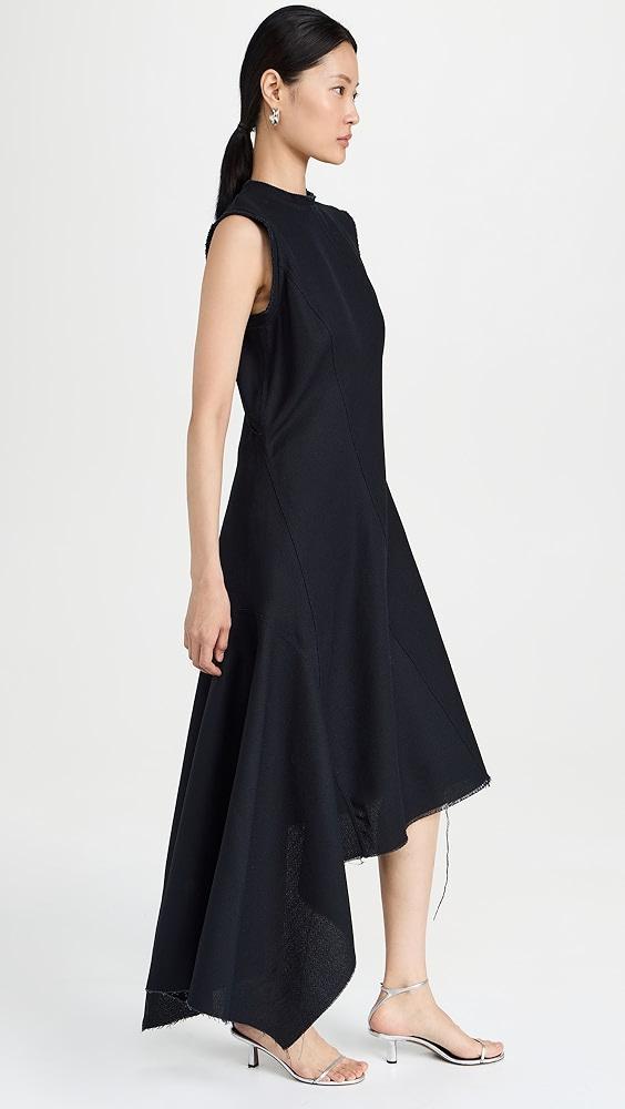 Marques Almeida Long Sleeveless Twisted Asymmetric Hem Dress | Shopbop Product Image