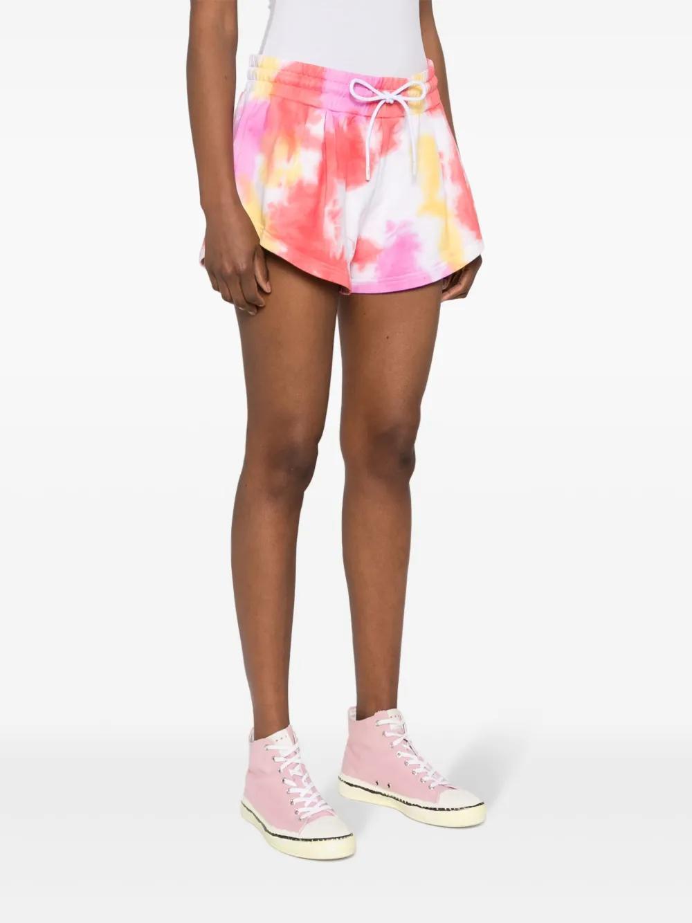 MSGM Embroidered-logo Shorts In Pink Product Image